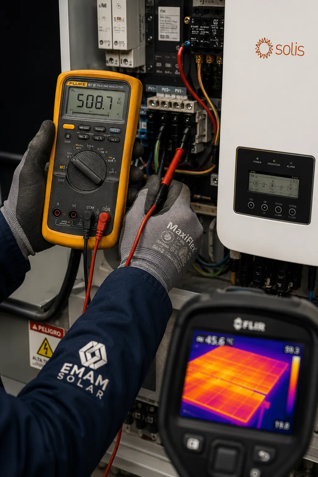 Instalador acreditado SEC · trabajo en terreno